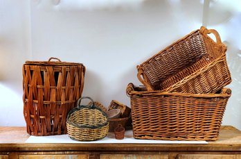 Vintage Baskets Large Lot