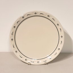 Longaberger Woven Traditions Green Large Chop Plate Serving Plate