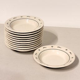 Longaberger Woven Traditions Green Soup Bowls