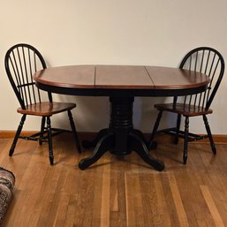 Pedestal Dinette Table & 2 Chairs