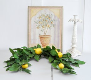 Home Decor Collection With Lemon Swag