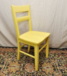 Vintage Yellow School House Chair