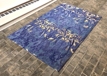 Kaleen Blue Abstract Wool Area Rug