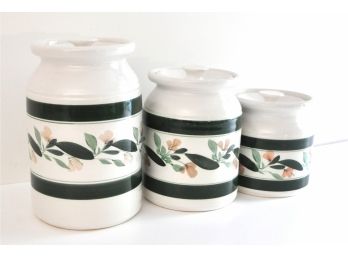 Patton Ceramics Pottery Canister Set USA Made