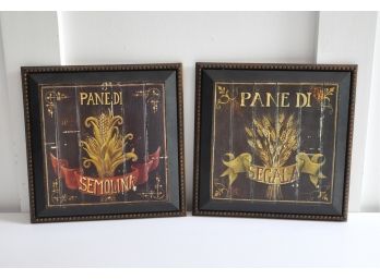 Italian Kitchen Prints Corn And Wheat Set Of Two