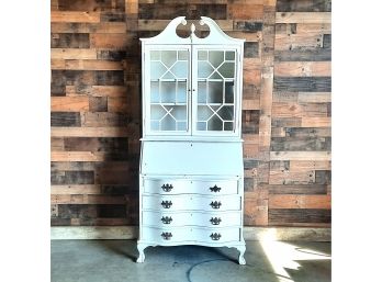White Secretary Desk  Shabby Chic Restoration Project