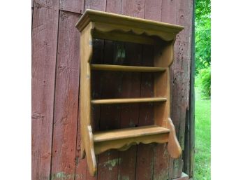 Colonial Farmhouse Pine Wall Shelf