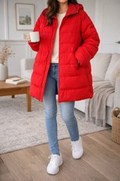 Red Puffer Coat