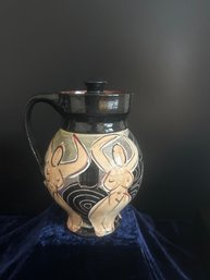 Hand-Painted Ceramic Pitcher (Figural Design)