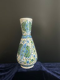 Hand-Painted Krenit Glaze Style Vase  Rhoda (Signed)