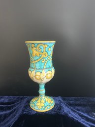 Italian Hand-Painted Art Pottery Vase  Ceramiche DAnte, Ravello  Signed