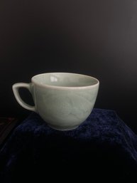 Celadon Glaze Teacup (With Mark)
