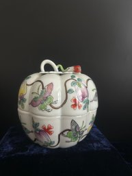 Decorative Porcelain Pumpkin Box