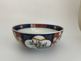 Japanese Imari Blue And Red With Gold Trim
