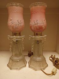 Vintage Mid Century Boudoir-style Table Lamps