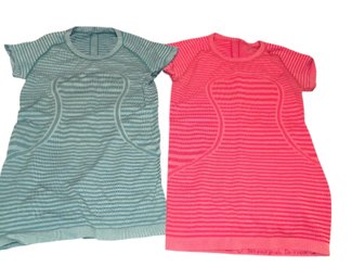 2- Women's Lululemon Short Sleeve Shirts