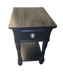 Black Side Table With Drawer
