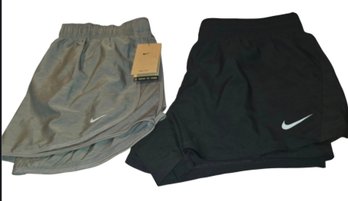 2- Pair Of Women's Nike Dri-fit Shorts  Size XL