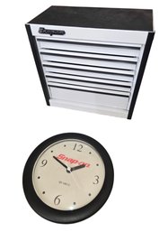 Snap-on Five-Drawer Micro Roll Cab, Vintage Snap-on Tools Quartz Wall Clock