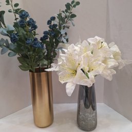 Vases With Plastic Plants