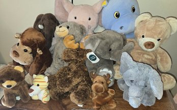 Stuffed Animals With Storage Basket