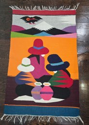 Handwoven Wool Tapestry Or Rug