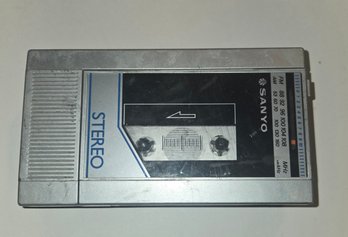 Vintage Sanyo Portable Cassette Player