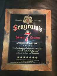 Vintage Seagrams 7 Mirror