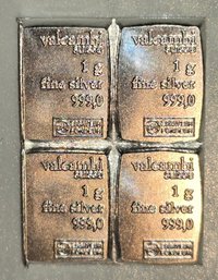 4- Valcambi 1 Gram Silver 999