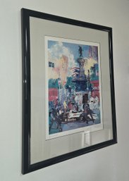 Offset Lithograph Of The 'Denver Grand Prix' By Artist LeRoy Neiman.
