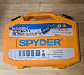 Spyder 600925 9-piece Tarantula Carbide-Tipped Hole Saw Kit.
