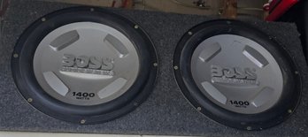 Pair Of Boss Audio Systems CX122 12-inch Car Subwoofers With Amp