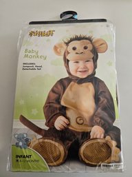 Spirit Halloween Baby Monkey Costume For Infants Aged 6-12 Months