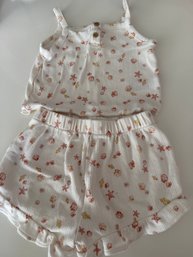 Cloud Island Shirt And Short Set - Seashells 6-9m