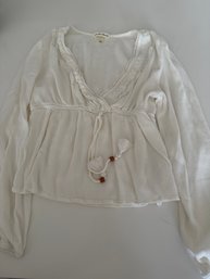 Derek Heart Western Style Blouse Top S - Cropped