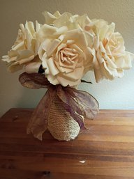 Artificial Flowers And Basket