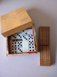 Dominos And Cribbage Board