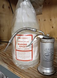 Vintage Oil Can & Marine Epoxy
