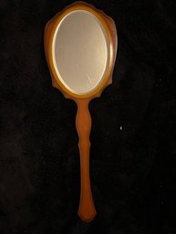 Vintage Art Deco-style Handheld Vanity Mirror