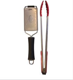 Grater & Large Tongs. New