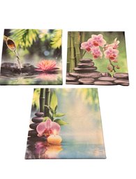 3 Floral Canvas Wall Art