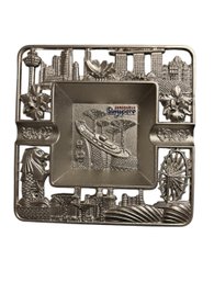 Jiniquely Singapore Metal Ashtray. New