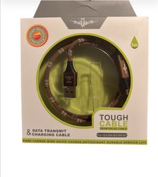 Quick Charger & Data Transfer Cable. Brown. New