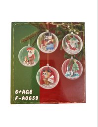 A Set Of Christmas Ornament Building Blocks.