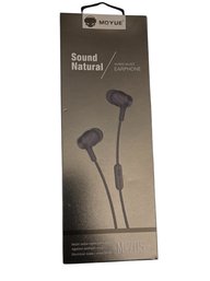 MOYUE M-705 Wired Music Earphones. Black In Color.