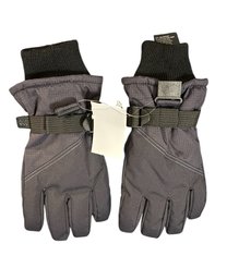 A Pair Of All In Motion Kids' Ski Gloves In Pale Sage Fabric.