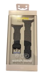 Heyday Apple Watch Silicone Band In Black Speckle For 38-41 Mm Apple Watch Models.