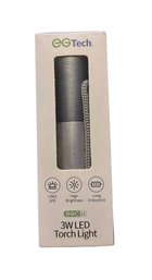 EG Tech 3W USB Rechargeable LED Torch Light. New In Box