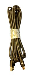 Braided USB Charging Cable. It Is Specifically A USB-A To Micro-USB Cable.