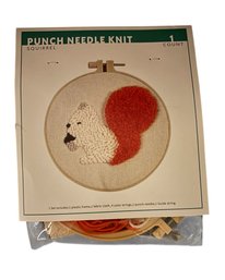 Bullseye Playground Punch Needle Knit Squirrel Kit.